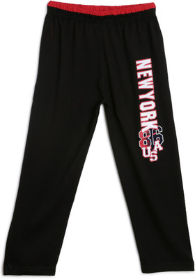 Mysweetangel Relaxed Boys & Girls Black Trousers