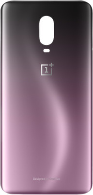 Unique4Ever OnePlus 6T ( Glass ) Back Panel(Purple, Black)
