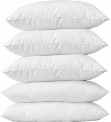 SONNASOFT Polyester Fibre Solid Sleeping Pillow Pack of 5(White)