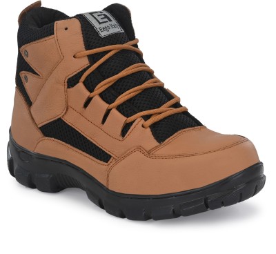 Eego Italy Steel Toe Leather Safety Shoe(Tan, S1, Size 9)