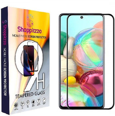 Shoppitzzo Edge To Edge Tempered Glass for Samsung Galaxy M31s, 11D,9H,Oleophobic Coated,Anti Scratch,with easy installation kit (Colour-Black)(Pack of 1)