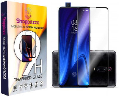 Shoppitzzo Edge To Edge Tempered Glass for Realme X2 Pro::11D,9H,Oleophobic Coated,Anti Scratch,with easy installation kit (Colour-Black)(Pack of 2)