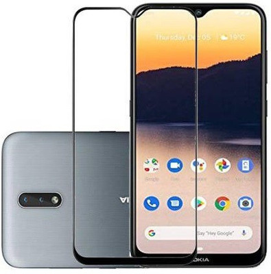 HOBBYTRONICS Edge To Edge Tempered Glass for NOKIA 2.3(Pack of 1)