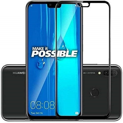 LIKEDESIGN Edge To Edge Tempered Glass for Huawei Y9 2019(Pack of 1)