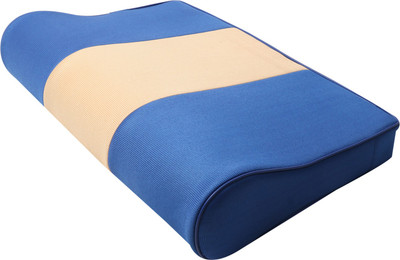 SONVI SURGICAL Brown and Blue Cervical pillow Cervical Pillow