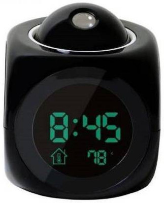 TRISHA MART Digital Black Clock