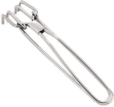 SRH TRADERS 879896874 Heavy duty Stainless Steel Wire Tong/Pakkad Utensil Holder 23 cm Serving, Utility, Roasting Pakkad(Pack of 1)