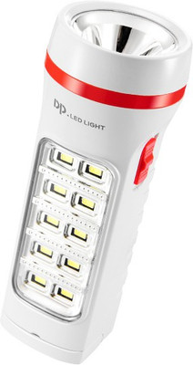 Dp 9110 (RECHARGEABLE LED TORCH) Torch(White, 14.5 cm, Rechargeable)