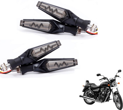 MOCKHE Front, Rear LED Indicator Light for Royal Enfield Thunder Bird 350(Yellow, Red)