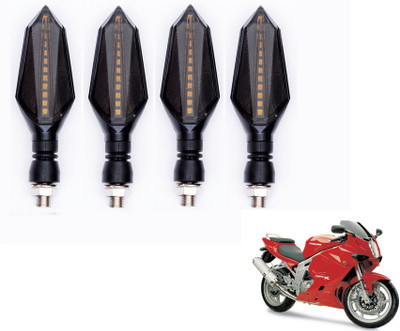 MOCKHE Front, Rear LED Indicator Light for Hyosung GT650R(Yellow, Blue)