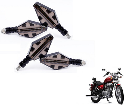 MOCKHE Front, Rear LED Indicator Light for Royal Enfield Thunder Bird 500(Yellow, Blue)