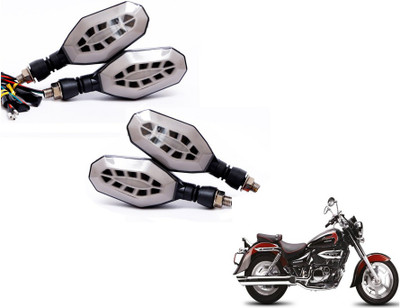 MOCKHE Front, Rear LED Indicator Light for Hyosung Aquila 250(Yellow, Blue)
