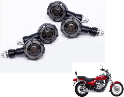 MOCKHE Front, Rear LED Indicator Light for Bajaj Avenger 220 DTS-i(Yellow, Blue)