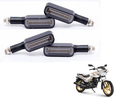 MOCKHE Front, Rear LED Indicator Light for TVS Star City(Yellow, Blue)