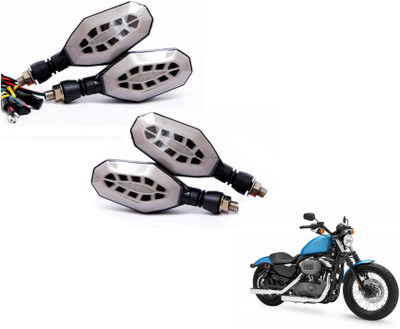 MOCKHE Front, Rear LED Indicator Light for Universal For Bike XL HD(Multicolor)