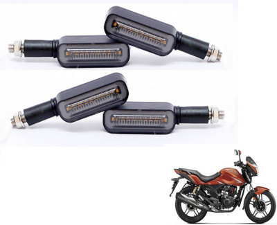 MOCKHE Front, Rear LED Indicator Light for Hero CBZ Extreme(Yellow, Blue)