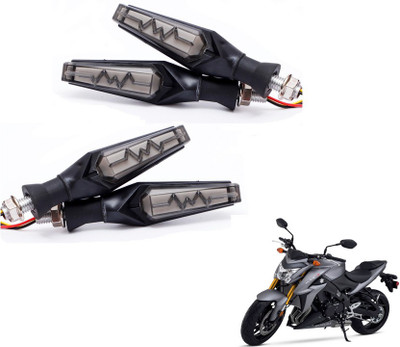 MOCKHE Front, Rear LED Indicator Light for Suzuki GSX(Yellow, Red)