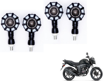 MOCKHE Front, Rear LED Indicator Light for Honda CB Trigger(Yellow, Blue)