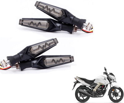 MOCKHE Front, Rear LED Indicator Light for Honda CB Unicorn(Yellow, Red)