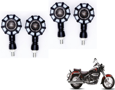 MOCKHE Front, Rear LED Indicator Light for Hyosung Aquila 250(Yellow, Blue)