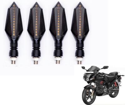 MOCKHE Front, Rear LED Indicator Light for Hero Karizma R(Yellow, Blue)