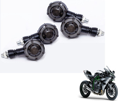 MOCKHE Front, Rear LED Indicator Light for Kawasaki Ninja(Yellow, Blue)