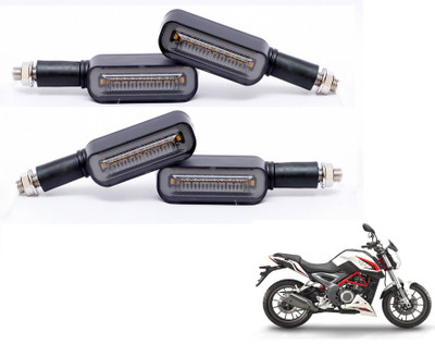 MOCKHE Front, Rear LED Indicator Light for Universal For Bike(Yellow, Blue)