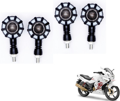 MOCKHE Front, Rear LED Indicator Light for Hero Karizma ZMR(Yellow, Blue)