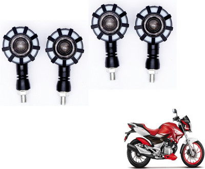 MOCKHE Front, Rear LED Indicator Light for Hero CBZ Xtreme(Yellow, Blue)