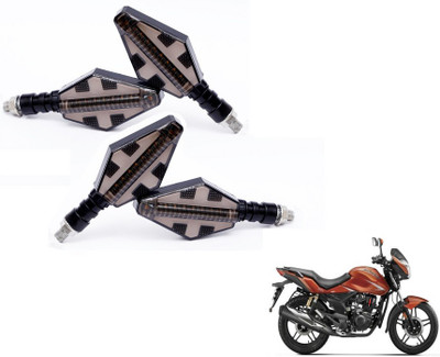 MOCKHE Front, Rear LED Indicator Light for Hero CBZ Extreme(Yellow, Blue)