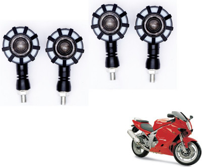 MOCKHE Front, Rear LED Indicator Light for Hyosung GT650R(Yellow, Blue)