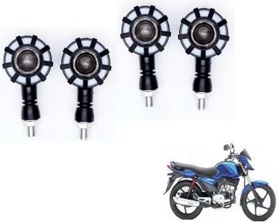 MOCKHE Front, Rear LED Indicator Light for Mahindra(Yellow, Blue)