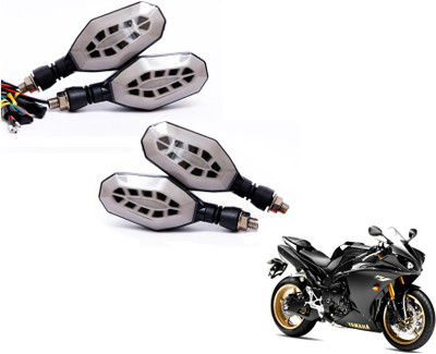 MOCKHE Front, Rear LED Indicator Light for Yamaha YZF R1(Yellow, Blue)