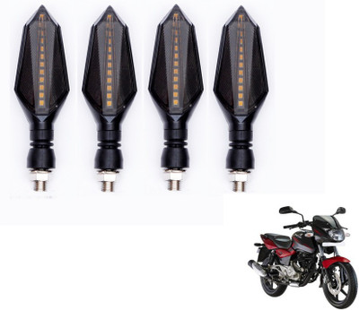 AUTYLE Front, Rear LED Indicator Light for Bajaj Pulsar 180 DTS-i(Yellow, Blue)