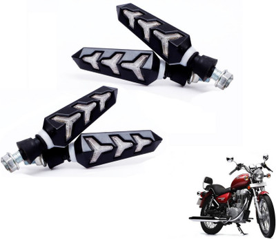 MOCKHE Front, Rear LED Indicator Light for Royal Enfield Thunder Bird 500(Yellow, Blue)