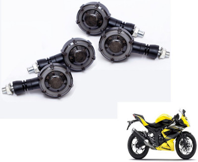 MOCKHE Front, Rear LED Indicator Light for Kawasaki Ninja(Yellow, Blue)