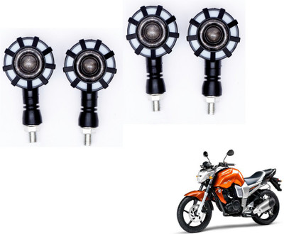 MOCKHE Front, Rear LED Indicator Light for Yamaha FZ16(Yellow, Blue)