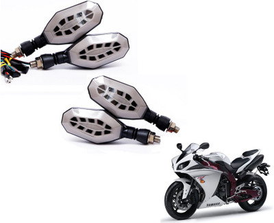 MOCKHE Front, Rear LED Indicator Light for Yamaha R1(Yellow, Blue)