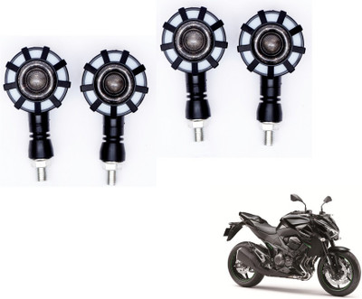 MOCKHE Front, Rear LED Indicator Light for Kawasaki(Yellow, Blue)