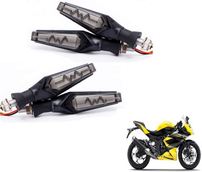 MOCKHE Front, Rear LED Indicator Light for Kawasaki Ninja(Yellow, Red)