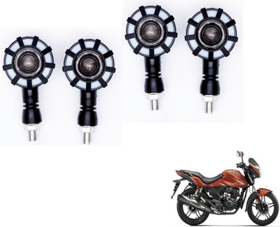 MOCKHE Front, Rear LED Indicator Light for Hero CBZ Extreme(Yellow, Blue)