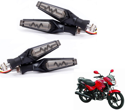 MOCKHE Front, Rear LED Indicator Light for Hero Glamour FI(Yellow, Red)