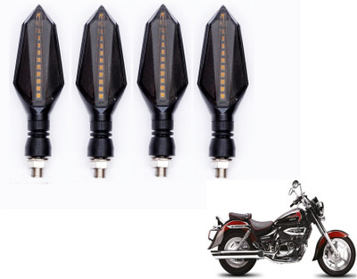 MOCKHE Front, Rear LED Indicator Light for Hyosung Aquila 250(Yellow, Blue)