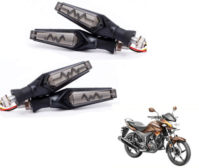 MOCKHE Front, Rear LED Indicator Light for Hero Hunk(Yellow, Red)