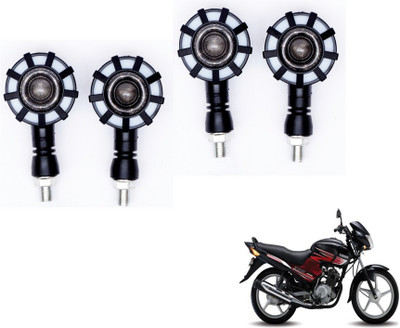 MOCKHE Front, Rear LED Indicator Light for Yamaha YBR 125(Yellow, Blue)