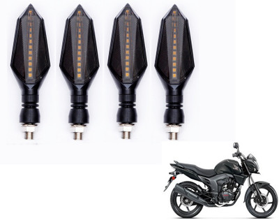 MOCKHE Front, Rear LED Indicator Light for Honda CB Trigger(Yellow, Blue)