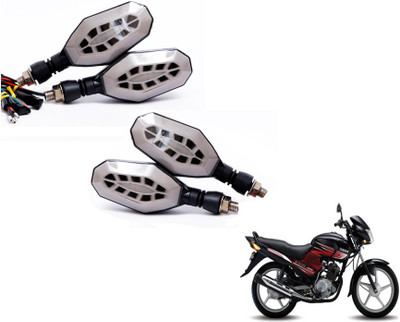 MOCKHE Front, Rear LED Indicator Light for Yamaha YBR 125(Yellow, Blue)