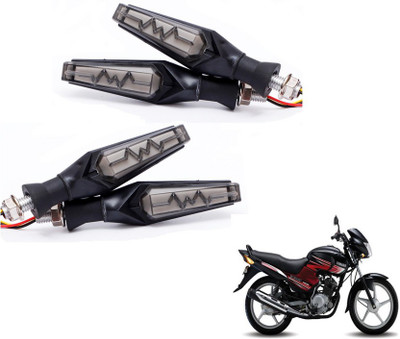 MOCKHE Front, Rear LED Indicator Light for Yamaha YBR 125(Yellow, Red)