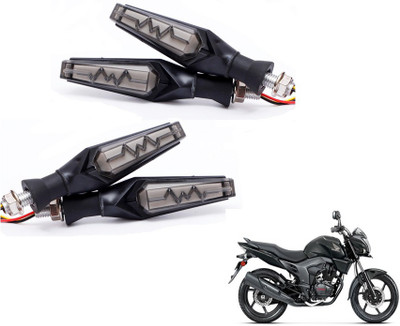 MOCKHE Front, Rear LED Indicator Light for Honda CB Trigger(Yellow, Red)