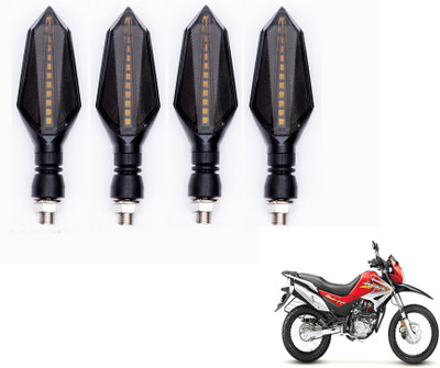 MOCKHE Front, Rear LED Indicator Light for Hero Impulse(Yellow, Blue)
